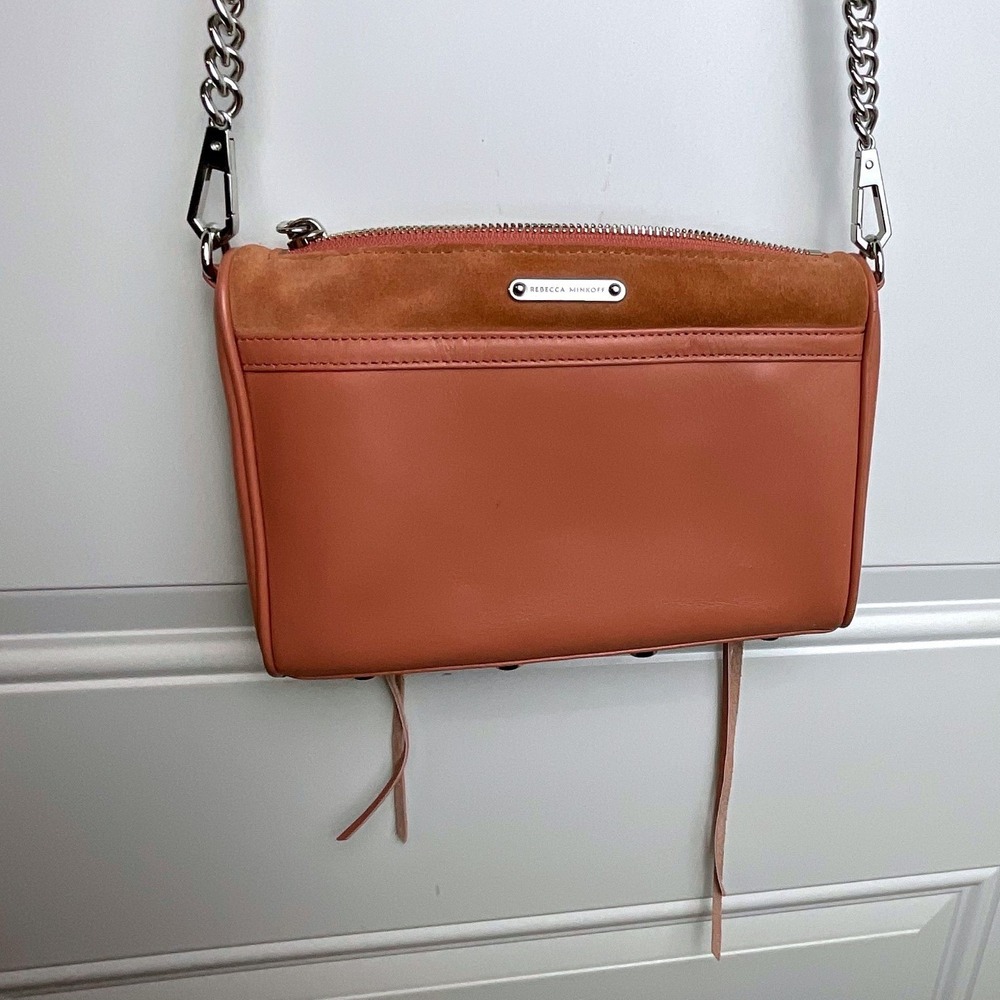 Rebecca Minkoff Mini MAC Crossbody Bag Desert Rose Suede Leather XS20ESUX01 - Picture 6 of 8